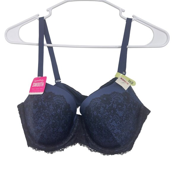Maidenform Women Navy Blue Lace Push-Up Bra Size 38B - Picture 8 of 10